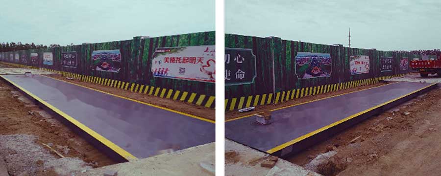 SCS-100T数字式电子汽车衡青岛西海岸区客户使用现场